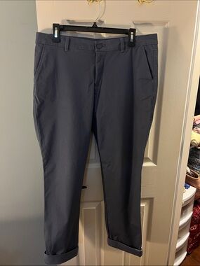 Eddie Bauer Straight-Leg Grape Colored Women's Pants; Size 10